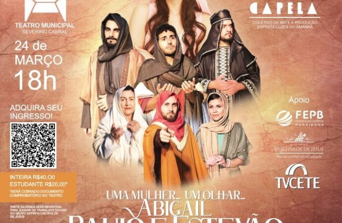 Campina Grande recebe espetáculo teatral espírita de companhia de SP