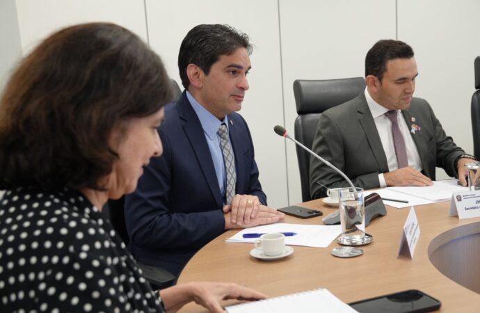 Coordenador da bancada, Murilo promove reunião entre ministra da Saúde e secretário de Saúde da Paraíba