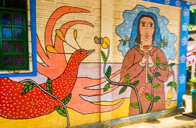 Arte e natureza compõe cenário com harmonia perfeita em Areia