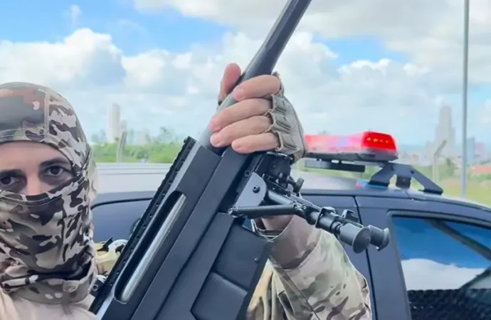 Arma de guerra: fuzil .50 com poder de perfurar blindagens é encontrado em Campina Grande