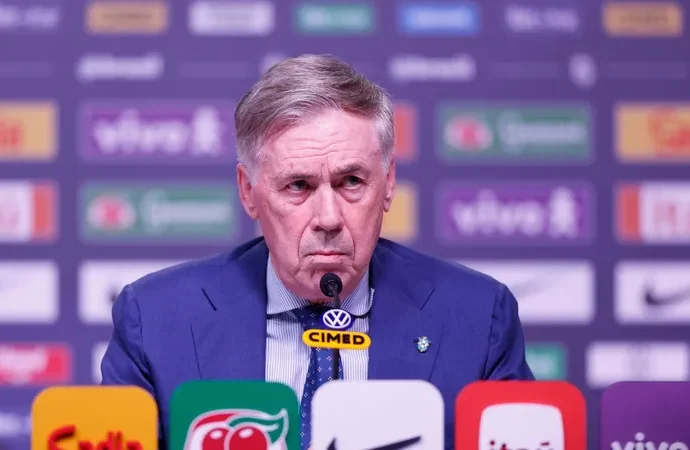 Presidente da CBF confirma renovação com Ancelotti
