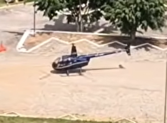 Helicóptero teria pousado em Campina Grande para abastecer, diz Corpo de Bombeiros