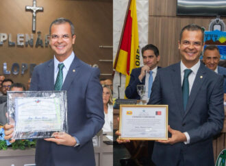 Jutay Meneses tem trabalho reconhecido e recebe títulos de cidadão em Cajazeirinhas e Coremas