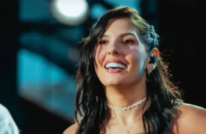 Ana Castela comenta estreia como atriz e beijo em marido de Larissa Manoela