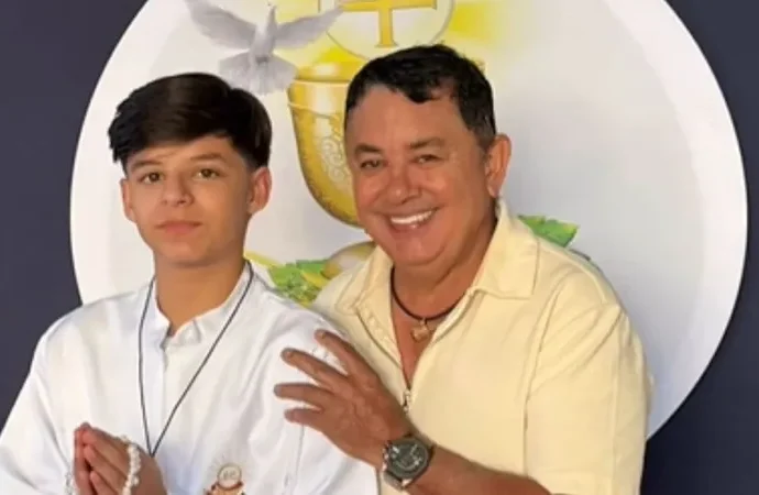 Filho de Cristiano Araújo surge em clique raro e semelhança chama a atenção