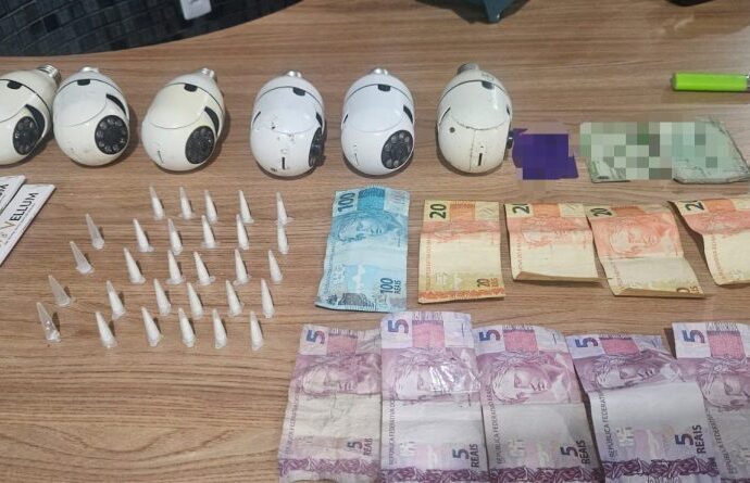 ROTAM prende suspeito de tráfico com cocaína e apreende câmeras de monitoramento no Sertão da Paraíba
