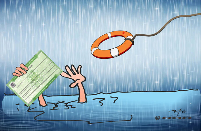Charge do dia do campinense Fred Ozanan: Salva eu!