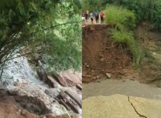 Chuvas provocam rompimento de barragem em Lagoa Seca; veja as imagens