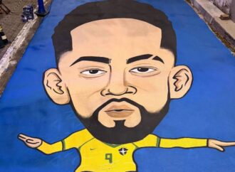 Matheus Cunha é homenageado com pintura em rua de João Pessoa; confira imagens