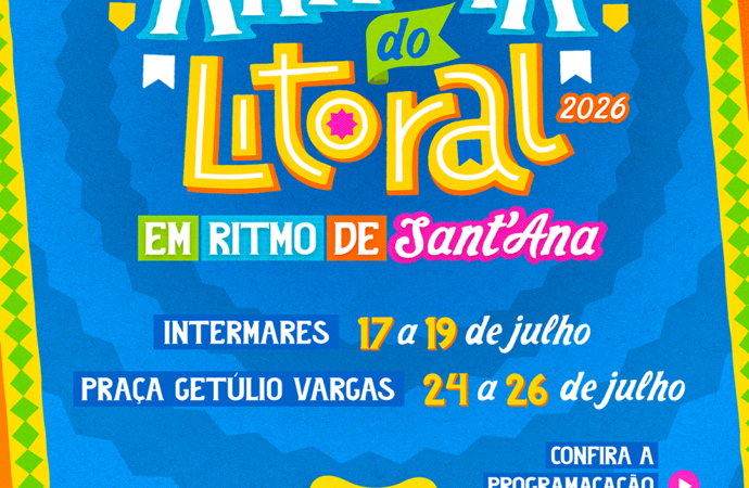 Arraiá do Litoral em Ritmo de Sant’Ana 2026 promete noites de forró em Cabedelo