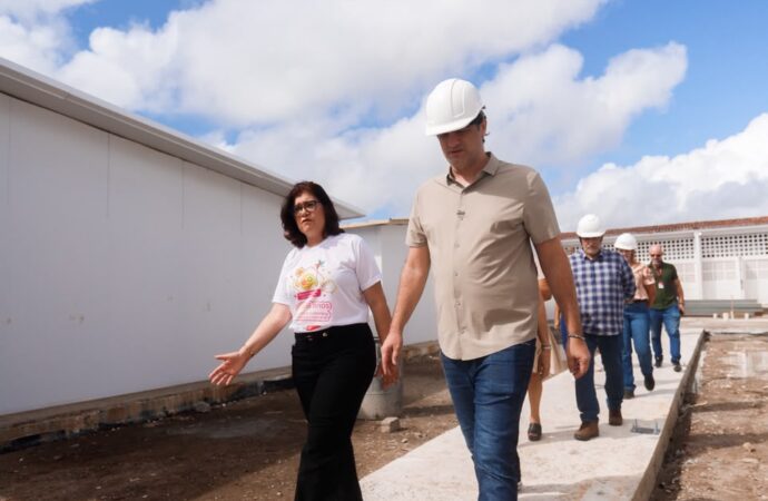 Leo Bezerra projeta entrega da Escola Tércia Bonavides em agosto com estrutura modular e mais de 1.200 vagas