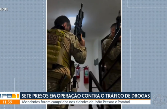 seis são presos por tráfico em João Pessoa e em Pombal