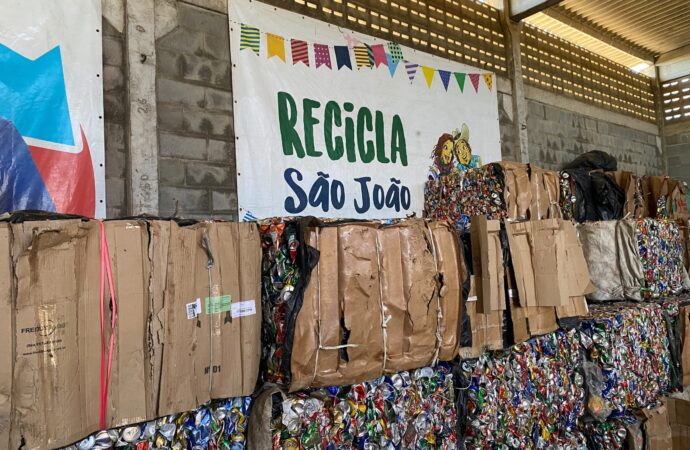 quase 80 toneladas de lixo foram recolhidas para reciclagem