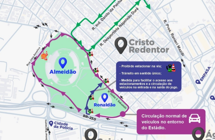 Semob-JP monta operação especial de trânsito para Botafogo-PB e Santa Cruz no Almeidão