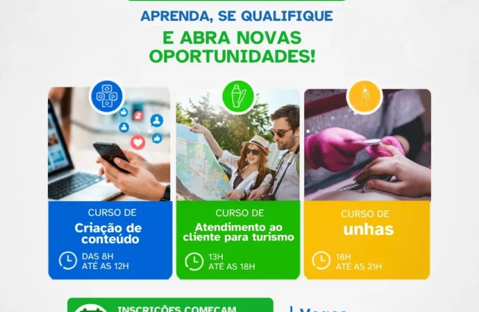 João Pessoa abre 90 vagas em cursos profissionalizantes gratuitos