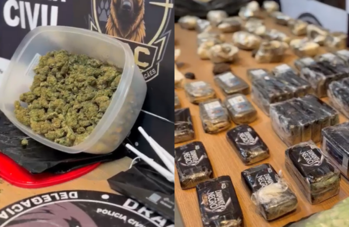 Casal é preso com drogas avaliadas em R$ 1 milhão de reais, em João Pessoa