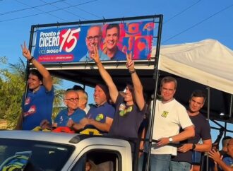 George Morais participa de carreata com Cícero em Serra Branca