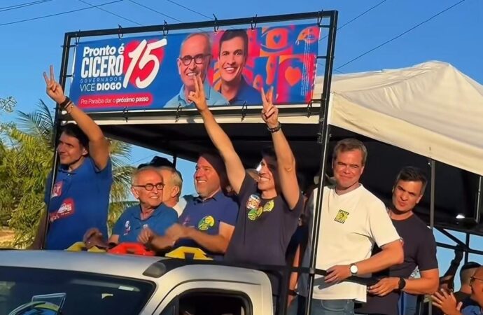George Morais participa de carreata com Cícero em Serra Branca
