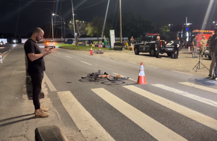 Ciclista morre após ser atropelado na faixa de pedestres, em João Pessoa