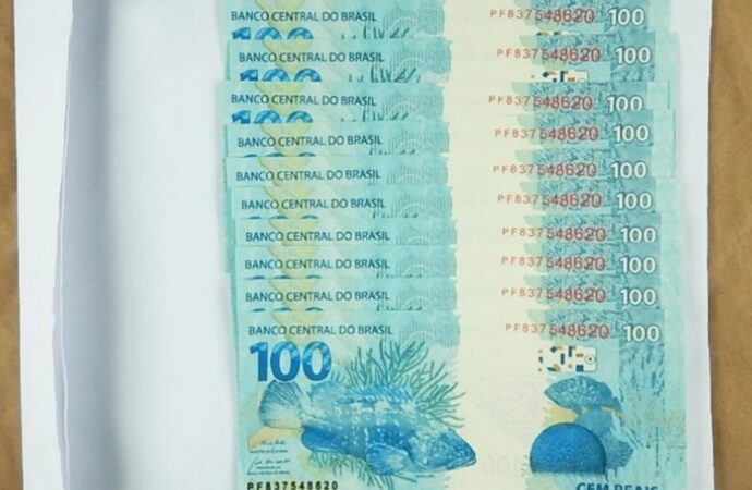 PF apreende R$ 1 mil em notas falsas enviadas para Campina Grande
