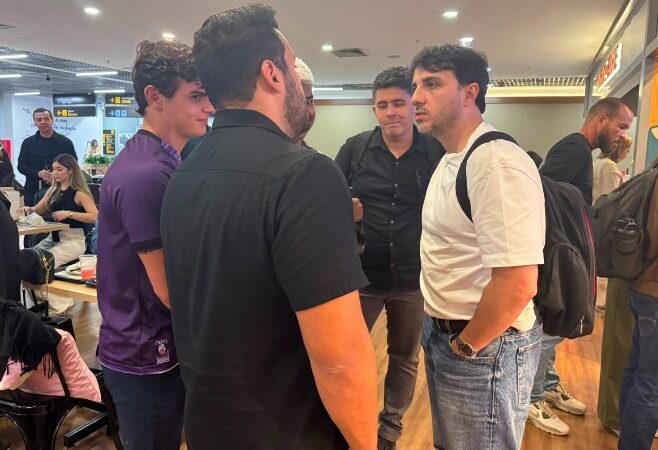 Renan Santos, candidato à presidência, defende ofensiva contra fações durante agenda na PB