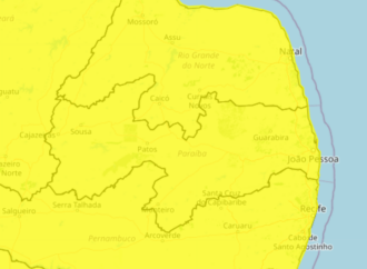 Inmet emite alerta para todas as cidades da Paraíba