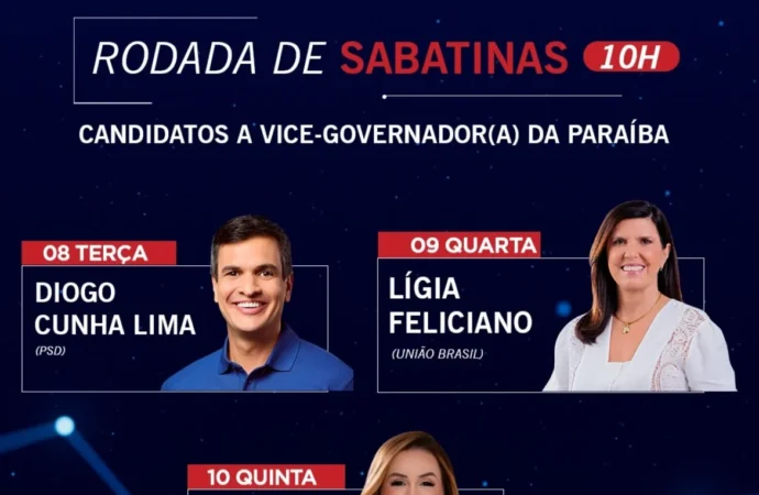 BandNews FM João Pessoa inicia entrevistas com candidatos a vice