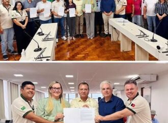 Prefeita Ana Paula e vice Cajó assinam termo de adesão ao Garantia Safra 2026/27 e recebem secretários de estado da agricultura familiar e recursos hídricos