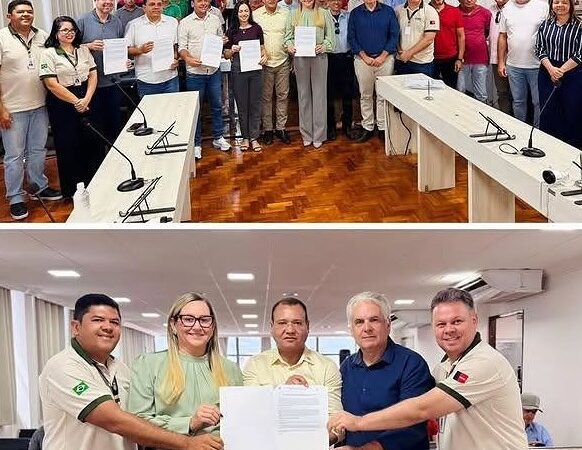 Prefeita Ana Paula e vice Cajó assinam termo de adesão ao Garantia Safra 2026/27 e recebem secretários de estado da agricultura familiar e recursos hídricos