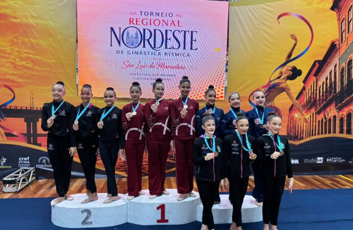 Equipe paraibana de ginástica rítmica conquista vice-campeonato no Regional Nordeste