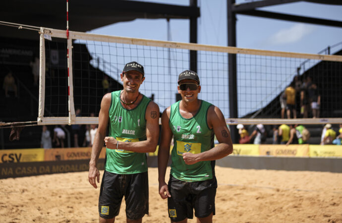 Brasil faz “dobradinha” no Sul-Americano de vôlei de praia e garante vagas para Los Angeles